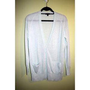 J.CREW CLASSIC MERINO WOOL LONG CARDIGAN mint